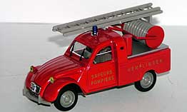 1/43 2 CV Pompiers de Henflingen 1963 - Norev/Hachette collections - Collection 2 CV
